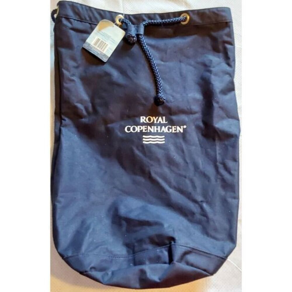 NWT Royal Copenhagen‎ 26 X 18 Canvas Pull Rope Closure Duffle Bag